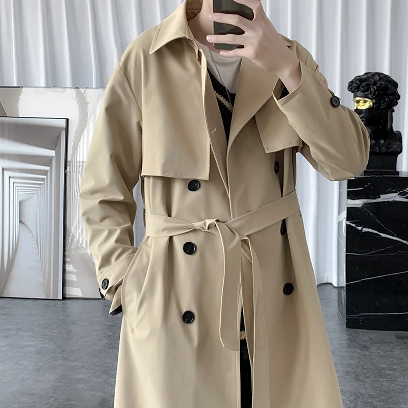 Streetwear Brand For Men - Fashion Brand Men's Business Windbreaker Long