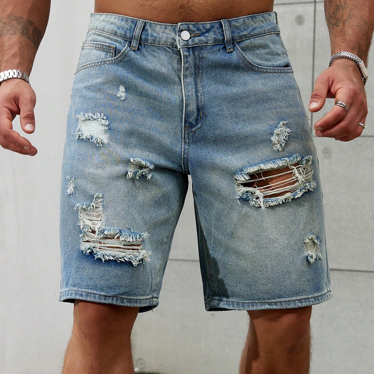 New Fashion Mens Ripped Short  - Streetwear Brand For Men recension och pris